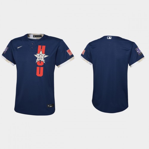 Houston Houston Astros Youth 2021 Mlb All Star Game Navy Jersey Youth->youth mlb jersey->Youth Jersey