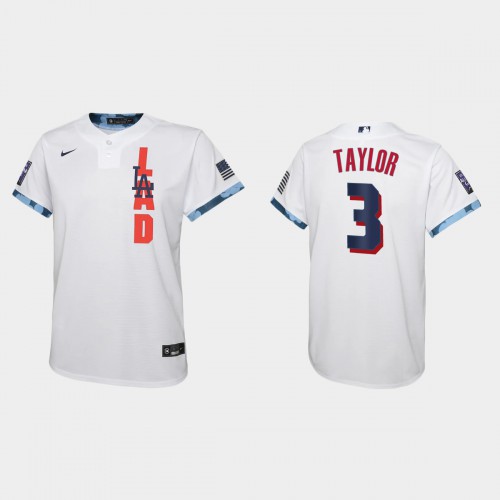 Los Angeles Los Angeles Dodgers #3 Chris Taylor Youth 2021 Mlb All Star Game White Jersey Youth