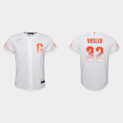 San Francisco San Francisco Giants #32 Jason Vosler Youth 2021 City Connect White Jersey Youth->san francisco giants->MLB Jersey