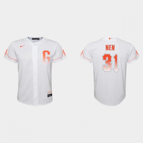 San Francisco San Francisco Giants #31 Robb Nen Youth 2021 City Connect White Jersey Youth->san francisco giants->MLB Jersey