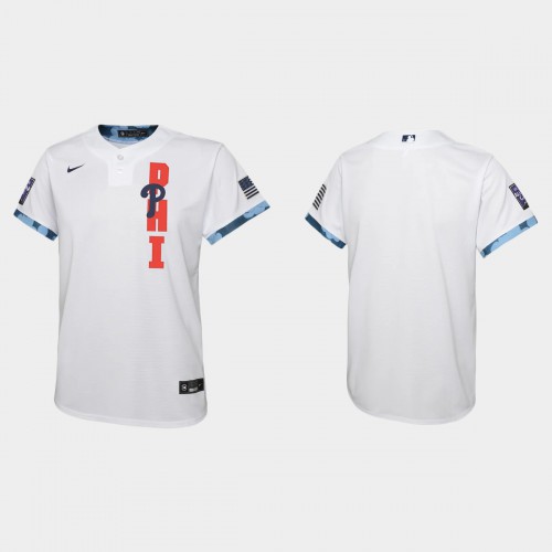 Philadelphia Philadelphia Phillies Youth 2021 Mlb All Star Game White Jersey Youth