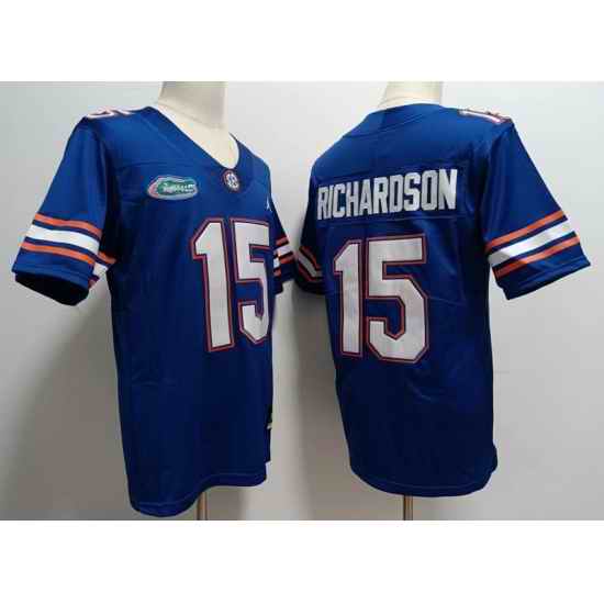 Men Florida Gators Anthony Richardson #15 Blue College Football Jersey->georgia bulldogs->NCAA Jersey