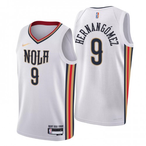New Orleans New Orleans Pelicans #9 Willy Hernangomez Men’s Nike White 2021/22 Swingman NBA Jersey – City Edition Men’s