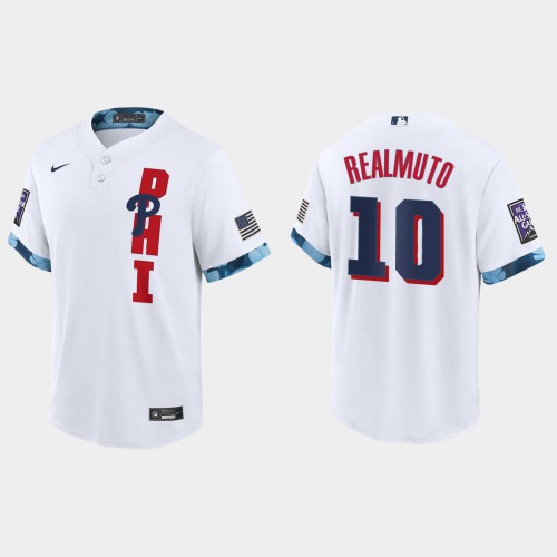 Philadelphia Philadelphia Phillies #10 JT Realmuto 2021 Mlb All Star Game Fan’s Version White Jersey Men’s