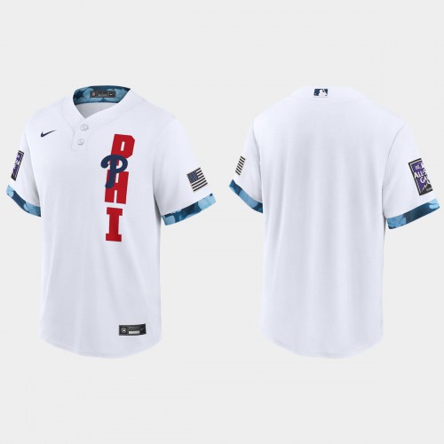 Philadelphia Philadelphia Phillies 2021 Mlb All Star Game Fan’s Version White Jersey Men’s