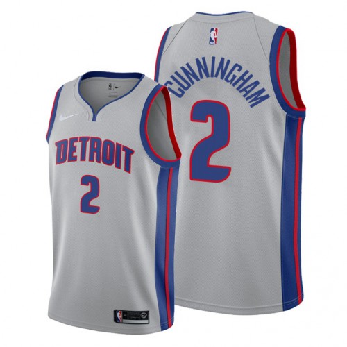 Detroit Detroit Pistons #2 Cade Cunningham Gray Jersey 2021 NB.1 Men’s
