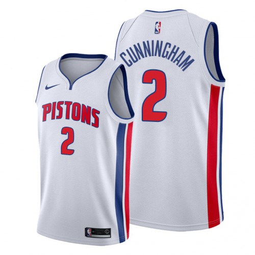Detroit Detroit Pistons #2 Cade Cunningham White Jersey 2021 NB.1 Men’s