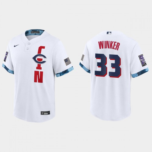 Cincinnati Cincinnati Reds #33 Jesse Winker 2021 Mlb All Star Game Fan’s Version White Jersey Men’s