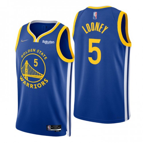 Nike Golden State Warriors #5 Kevon Looney Royal Men’s 2021-22 NBA 75th Anniversary Diamond Swingman Jersey – Icon Edition Men’s->golden state warriors->NBA Jersey