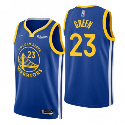 Nike Golden State Warriors #23 Draymond Green Royal Men’s 2021-22 NBA 75th Anniversary Diamond Swingman Jersey – Icon Edition Men’s->golden state warriors->NBA Jersey