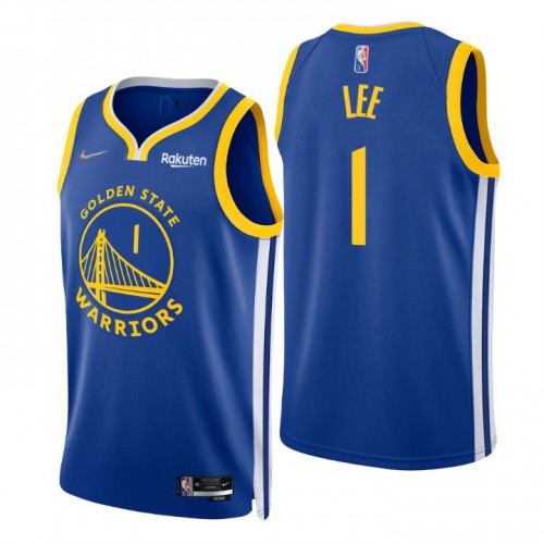 Nike Golden State Warriors #1 Damion Lee Royal Men’s 2021-22 NBA 75th Anniversary Diamond Swingman Jersey – Icon Edition Men’s->golden state warriors->NBA Jersey