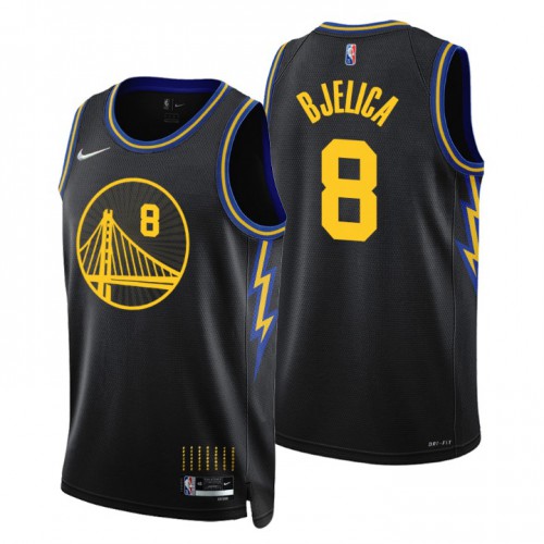 Golden State Golden State Warriors #8 Nemanja Bjelica Men’s Nike Black 2021/22 Swingman NBA Jersey – City Edition Men’s->golden state warriors->NBA Jersey