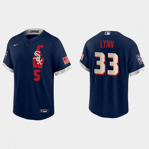 Chicago Chicago White Sox #33 Lance Lynn 2021 Mlb All Star Game Fan’s Version Navy Jersey Men’s->chicago white sox->MLB Jersey