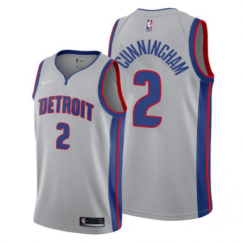 Detroit Detroit Pistons #2 Cade Cunningham Women’s Gray Jersey 2021 NB.1 Womens->women nba jersey->Women Jersey