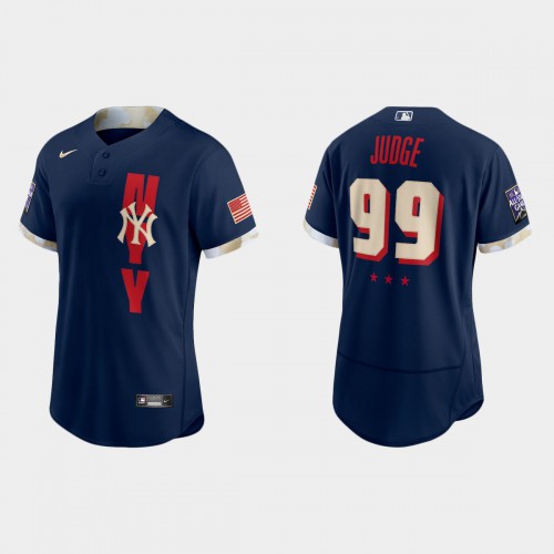 New York New York Yankees #99 Aaron Judge 2021 Mlb All Star Game Authentic Navy Jersey Men’s->new york yankees->MLB Jersey