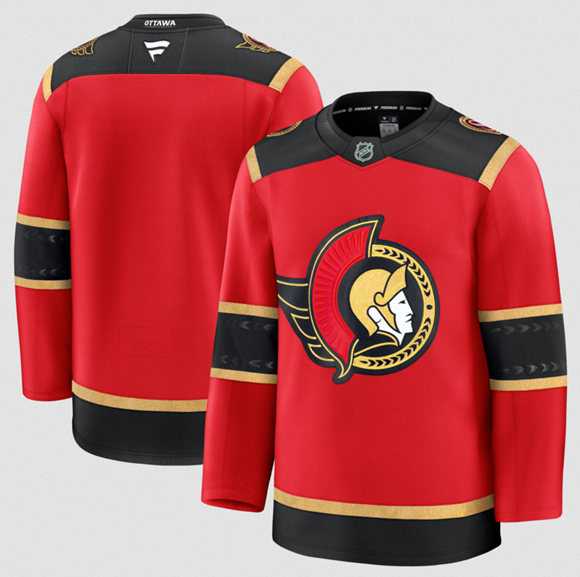 Mens Ottawa Senators Blank Red Alternate Stitched Hockey Jersey