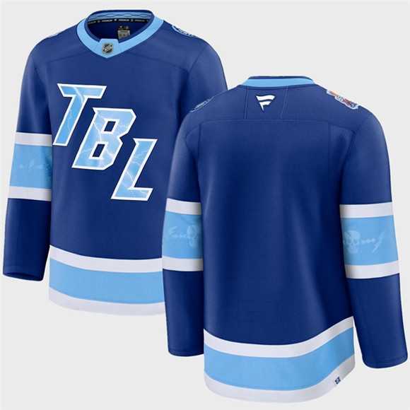 Mens Tampa Bay Lightning Blank Blue 2026 Stadium Series Stitched Jersey Dzhi