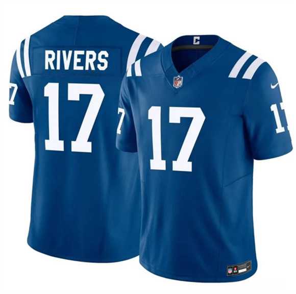 Mens Indianapolis Colts #17 Philip Rivers Blue 2025 F.U.S.E. Vapor Limited Stitched Jersey Dzhi