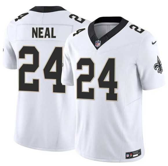Mens New Orleans Saints #24 Devin Neal White 2025 F.U.S.E Vapor Limited Stitched Jersey Dzhi->->