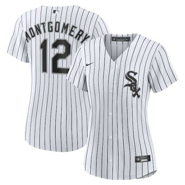Womens Chicago White Sox #12 Colson Montgomery White Cool Base Stitched Jersey Dzhi