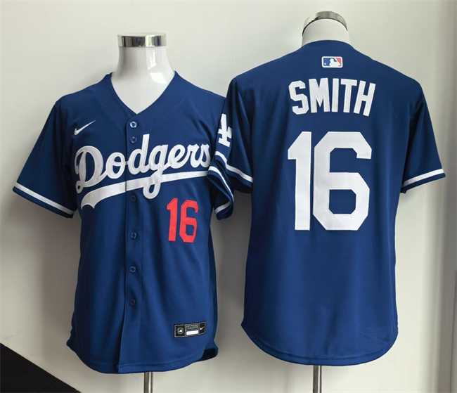 Mens Los Angeles Dodgers #16 Will Smith Royal Limited Stitched Jersey