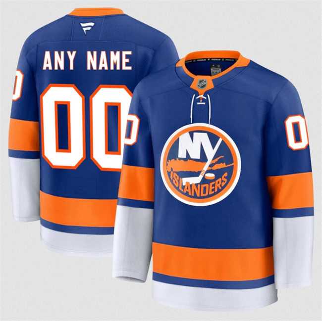 Mens New York Islanders Active Player Custom Royal 2024-25 Home Stitched Hockey Jersey