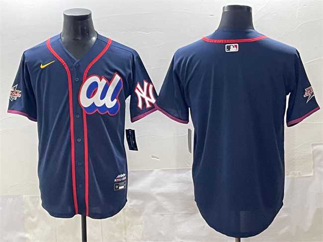 Mens American League New York Yankees Blank Navy 2025 All-Star Edition Limited Stitched Baseball Jersey
