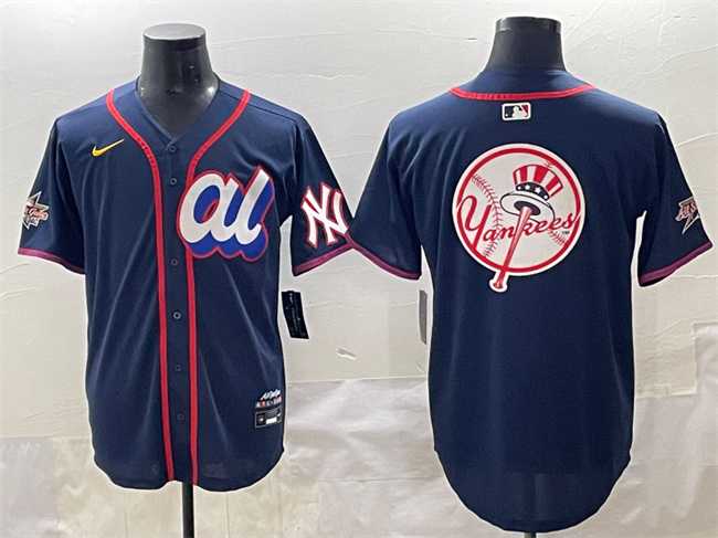 Mens American League New York Yankees Team Big Logo Navy 2025 All-Star Edition Limited Stitched Baseball Jersey