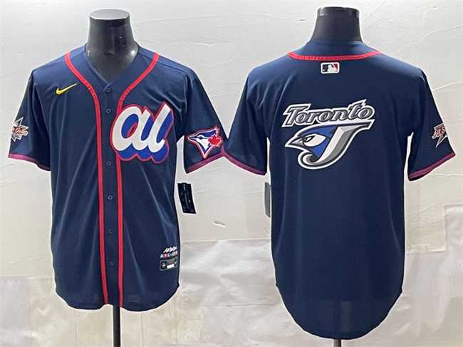 Mens American League Toronto Blue Jays Team Big Logo Navy 2025 All-Star Edition Limited Stitched Baseball Jersey
