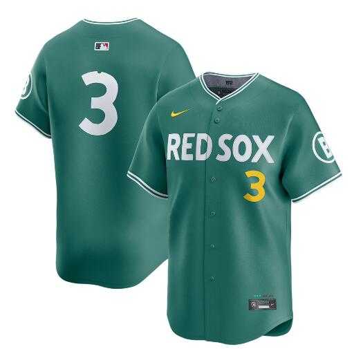 Mens Boston Red Sox #3 Ceddanne Rafaela Green 2025 City Connect Limited Stitched Baseball Jersey Dzhi