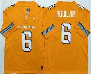 Mens Tennessee Volunteers #6 Joey Aguilar Limited Orange 2025 College Football Jersey