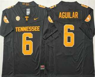 Mens Tennessee Volunteers #6 Joey Aguilar Anthracite FUSE College Football Jersey