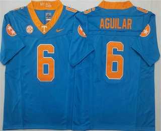 Mens Tennessee Volunteers #6 Joey Aguilar Blue FUSE College Football Jersey