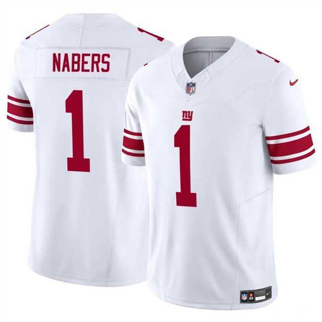 Men & Women & Youth New York Giants #1 malik nabers white vapor untouchable limited stitched jersey