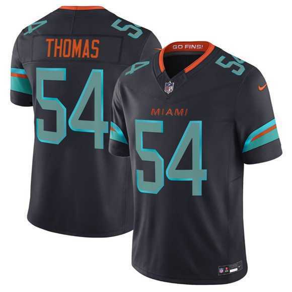 Mens Miami Dolphins #54 Zach Thomas Black 2025 F.U.S.E. Rivalries Vapor Limited Football Stitched Jersey Dzhi