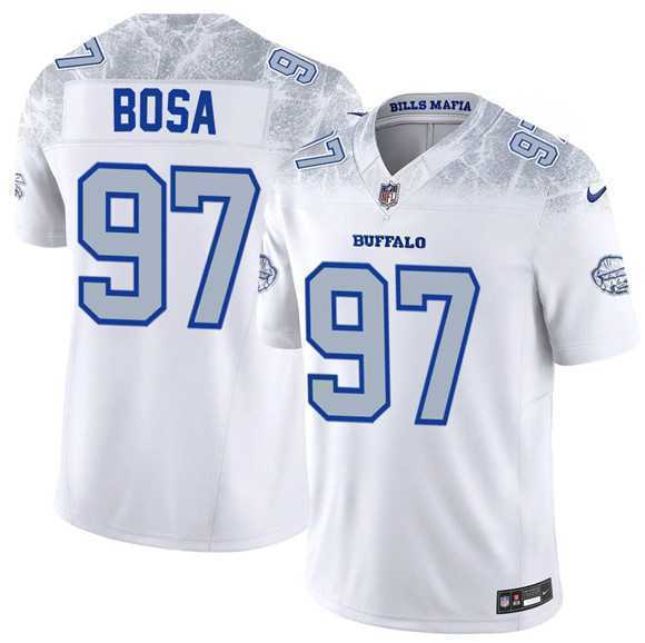 Mens Buffalo Bills #97 Joey Bosa White 2025 F.U.S.E. Rivalries Vapor Limited Football Stitched Jersey Dzhi