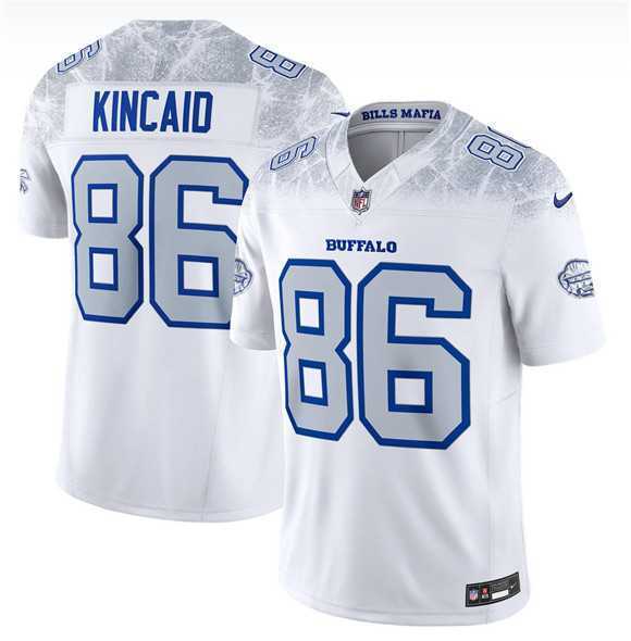 Mens Buffalo Bills #86 Dalton Kincaid White 2025 F.U.S.E. Rivalries Vapor Limited Football Stitched Jersey Dzhi