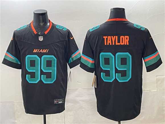 Mens Miami Dolphins #99 Jason Taylor Black 2025 F.U.S.E. Rivalries Vapor Limited Stitched Jersey Dzhi