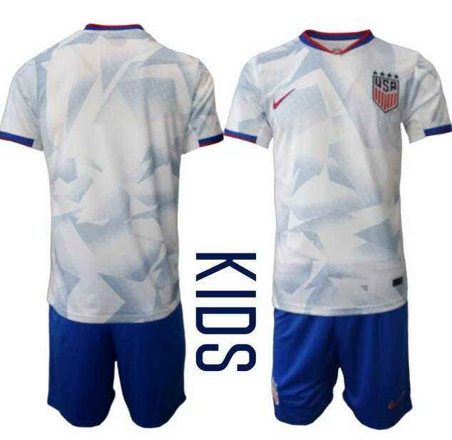 Youth United States USA Blank or Custom Team FIFA x World Cup 2026 Home White On Field Suit Jersey->->Custom Jersey Youth United States USA Blank or Custom Team FIFA x World Cup 2026 Home White On Field Suit Jersey->->Custom Jersey