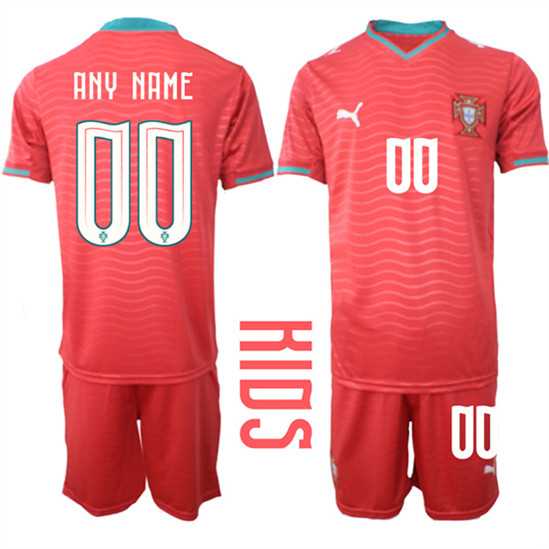 Youth Portugal Custom Any Name And Number National Team FIFA x World Cup 2026 Home Red On Eusebio special edition Kids Jersey->->Custom Jersey Youth Portugal Custom Any Name And Number National Team FIFA x World Cup 2026 Home Red On Eusebio special edition Kids Jersey->->Custom Jersey
