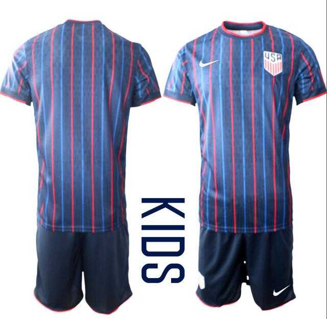 Youth United States USA Blank or Custom Team FIFA x World Cup 2026 Away On Field Suit Jersey->->Custom Jersey Youth United States USA Blank or Custom Team FIFA x World Cup 2026 Away On Field Suit Jersey->->Custom Jersey
