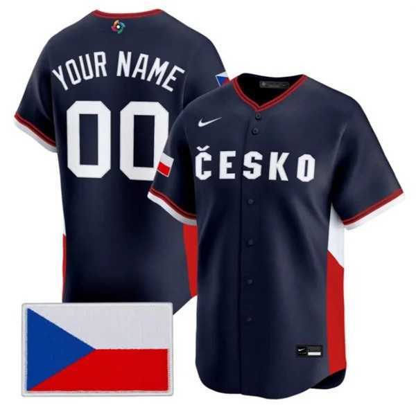 Mens Czech Republic Baseball Custom Nike Navy 2026 World Baseball Classic Jersey->->Custom Jersey Mens Czech Republic Baseball Custom Nike Navy 2026 World Baseball Classic Jersey->->Custom Jersey