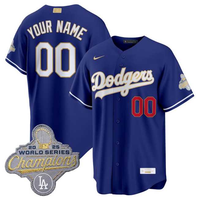 Mens Los Angeles Dodgers ACTIVE PLAYER Custom Royal 2026 Alternate Gold Collection Stadium Stitched Baseball Jersey->->Custom Jersey Mens Los Angeles Dodgers ACTIVE PLAYER Custom Royal 2026 Alternate Gold Collection Stadium Stitched Baseball Jersey->->Custom Jersey