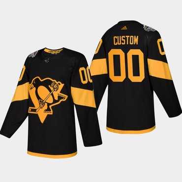 Mens Custom Pittsburgh Penguins Coors Light 2019 Stadium Series Black Authentic Jersey->->Custom Jersey Mens Custom Pittsburgh Penguins Coors Light 2019 Stadium Series Black Authentic Jersey->->Custom Jersey