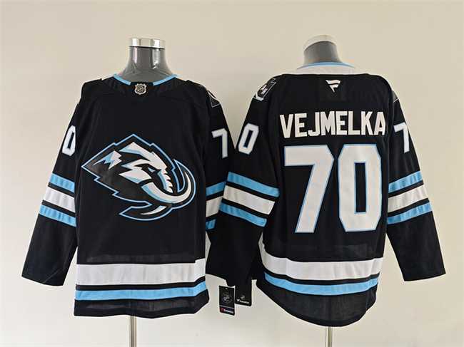 Mens Utah Mammoth #70 Karel Vejmelka Navy 2025 Stitched Jersey