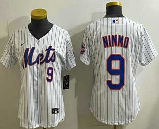 Womens Chicago Cubs #9 Miguel Amaya Number White Limited Jersey