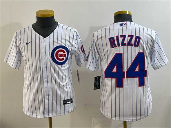 Womens Chicago Cubs #44 Anthony Rizzo White Stitched Jersey
