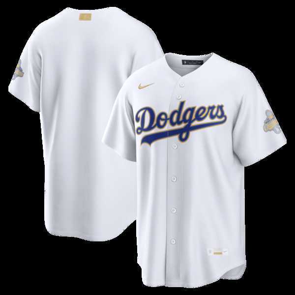 Mens Los Angeles Dodgers Nike White 2026 Gold Collection Stadium Jersey Dzhi