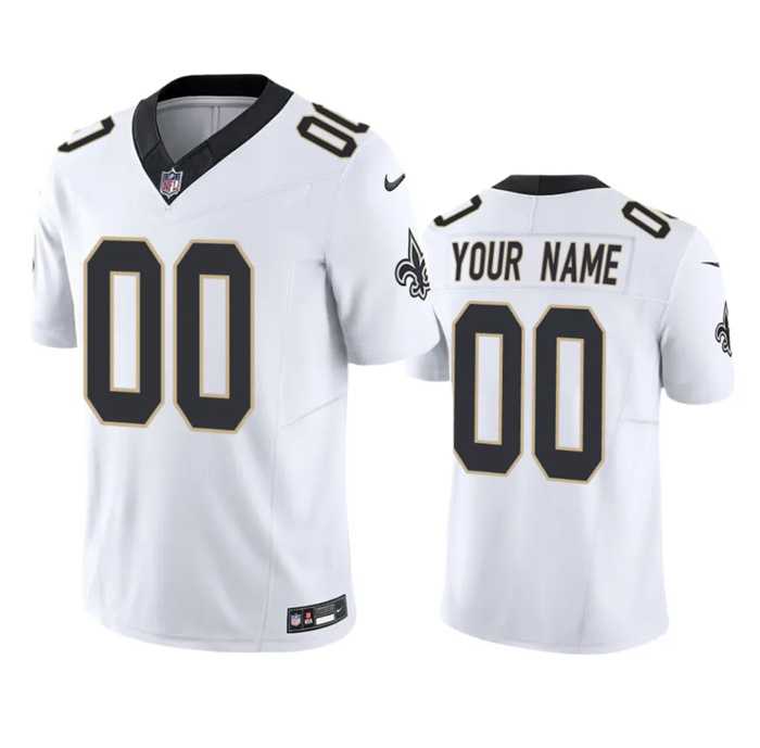 Mens New Orleans Saints Active Player Custom White F.U.S.E. Vapor Untouchable Limited Stitched Jersey