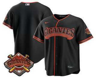 Mens San Francisco Giants Blank Black 2026 Alternate Stadium Stitched Jersey Dzhi